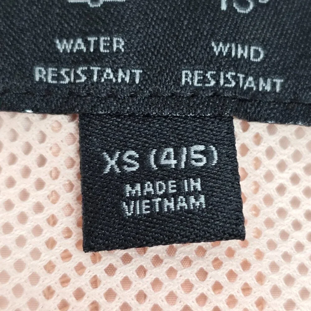 All In Motion Girls XS 4/5 Multicolor Hooded Jacket Water & Wind Resistant